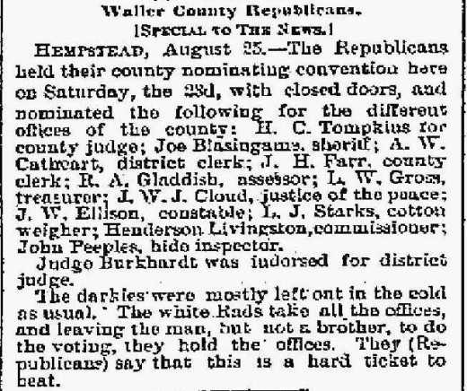 Waller County Republicans.