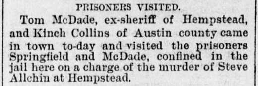 Prisoners Visited.